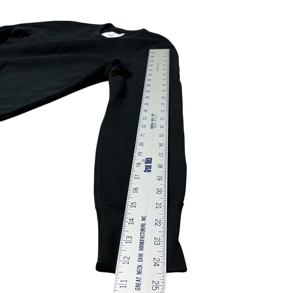 Reigning Champ Mens S Black‎ Cotton Crewneck Sweatshirt Logo Athletic Streetwear - Picture 10 of 12